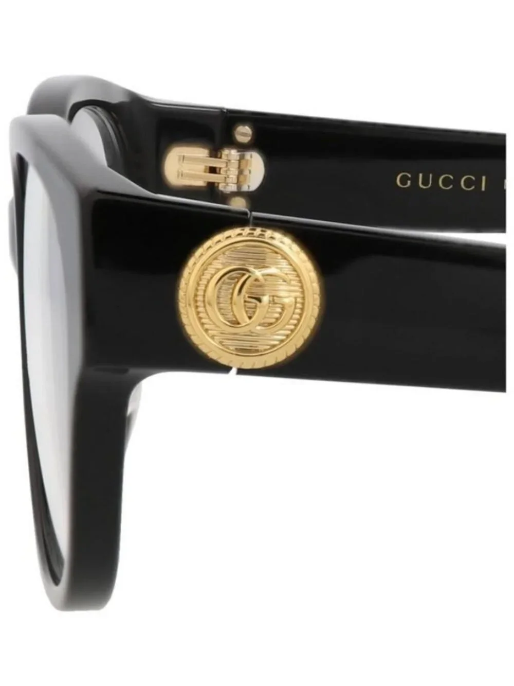 New Gucci Womens Round/Oval Black Black Transparent Fashion Designer Eyeglasses